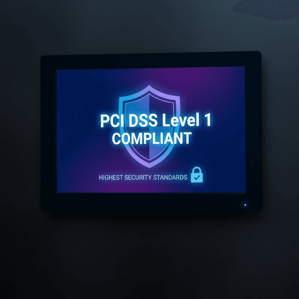PCI DSS Level 1 compliant — highest security standards
